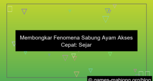 sabung ayam akses cepat