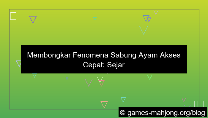 sabung ayam akses cepat