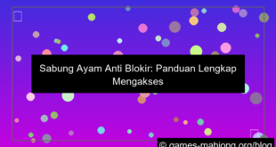 sabung ayam anti blokir