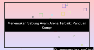 sabung ayam arena terbaik