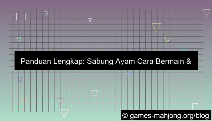 sabung ayam cara bermain