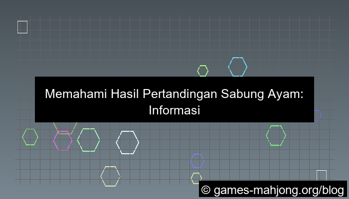 sabung ayam hasil pertandingan