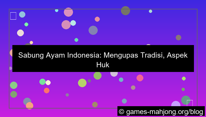 grafik sabung ayam indonesia