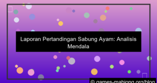 sabung ayam laporan pertandingan