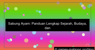 sabung ayam panduan lengkap
