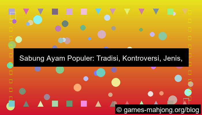 grafik sabung ayam populer