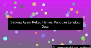 sabung ayam rekap harian