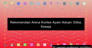 sabung ayam rekomendasi arena