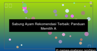 sabung ayam rekomendasi terbaik