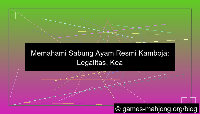 sabung ayam resmi cambodia