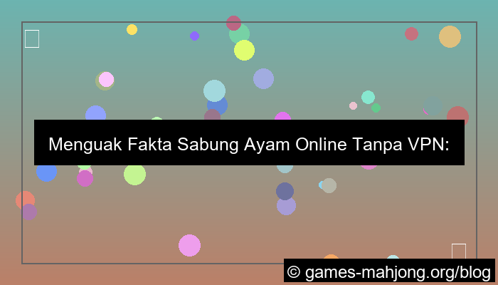 sabung ayam tanpa vpn