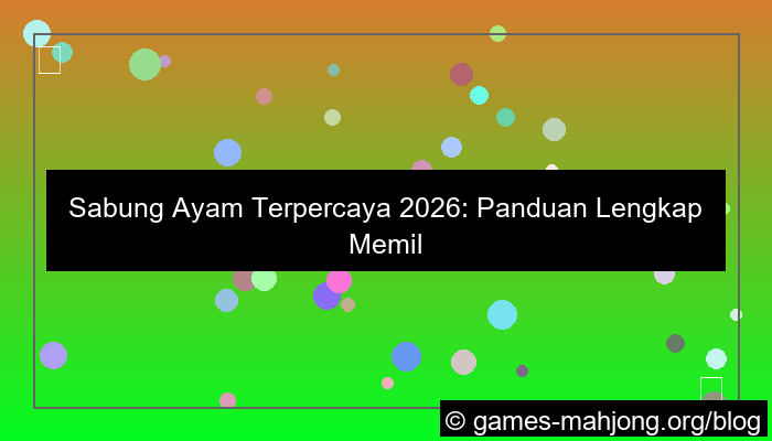 sabung ayam terpercaya 2026