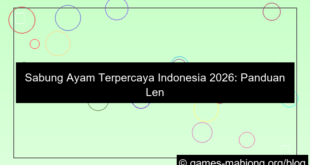 sabung ayam terpercaya indonesia 2026