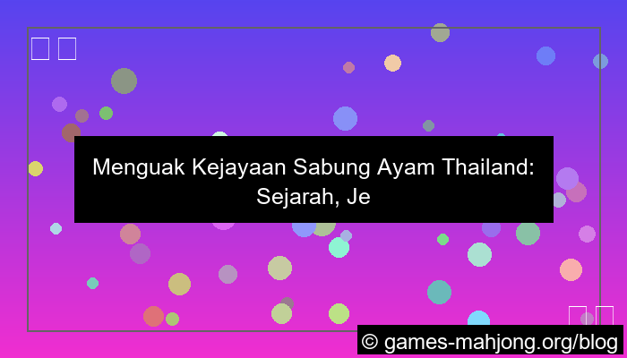 visual sabung ayam thailand