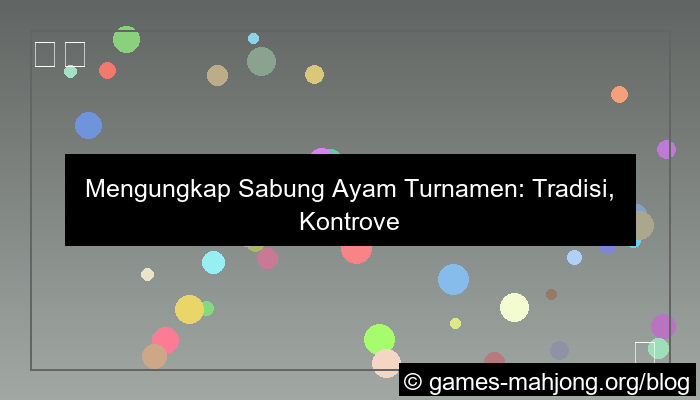grafik sabung ayam turnamen