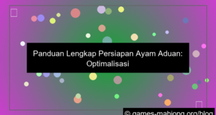 sabung ayam tutorial