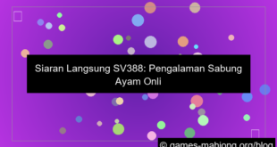 gambar siaran langsung sv388