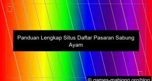 situs daftar pasaran sabung ayam