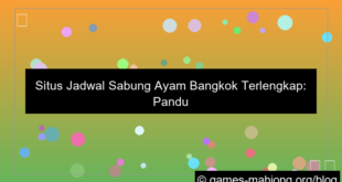 situs jadwal sabung ayam bangkok