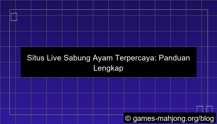 ilustrasi situs live sabung ayam