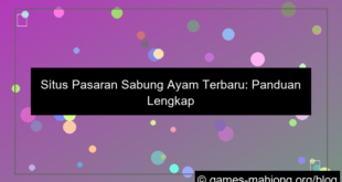 situs pasaran sabung ayam terbaru