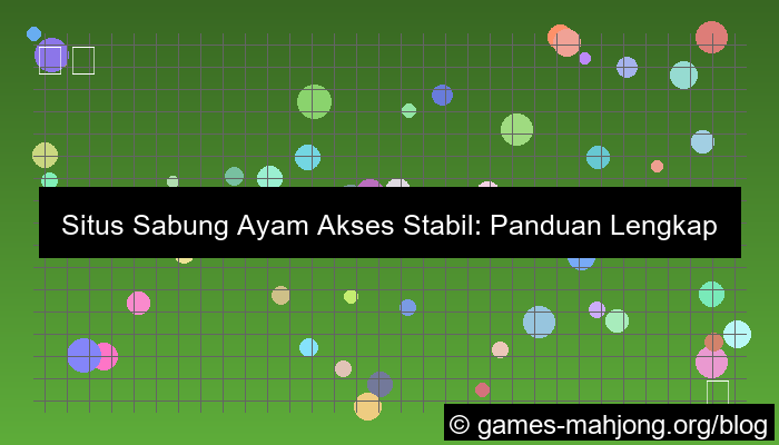 situs sabung ayam akses stabil