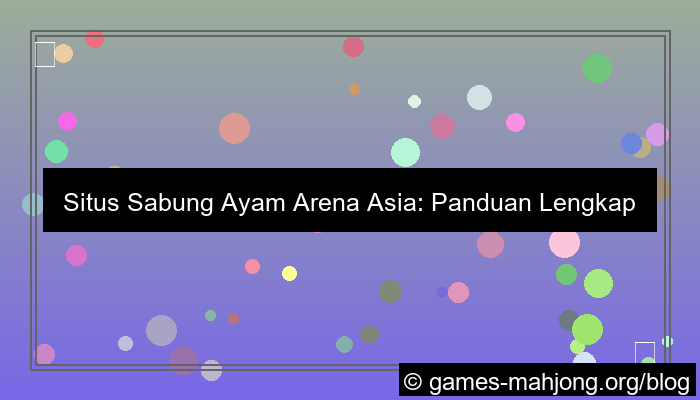 situs sabung ayam arena asia