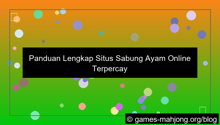 desain situs sabung ayam asia tenggara