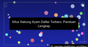 desain situs sabung ayam daftar terbaru