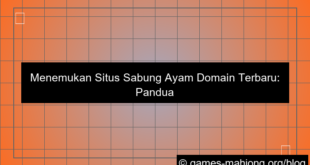 situs sabung ayam domain terbaru