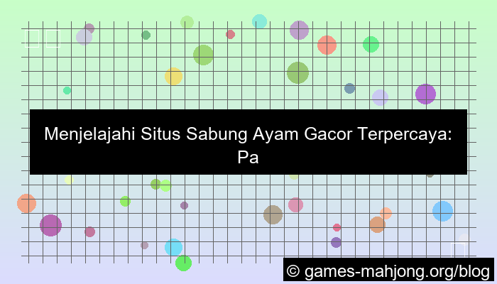 gambar situs sabung ayam gacor