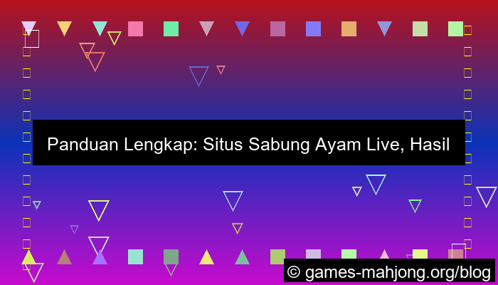 situs sabung ayam hasil live