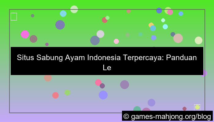 grafik situs sabung ayam indonesia