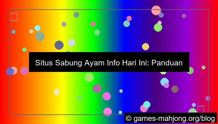 ilustrasi situs sabung ayam info hari ini