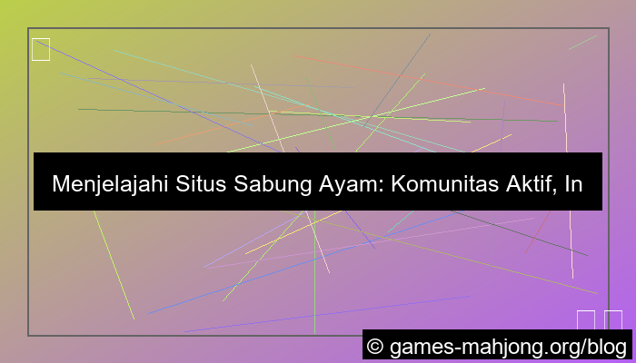 grafik situs sabung ayam komunitas aktif