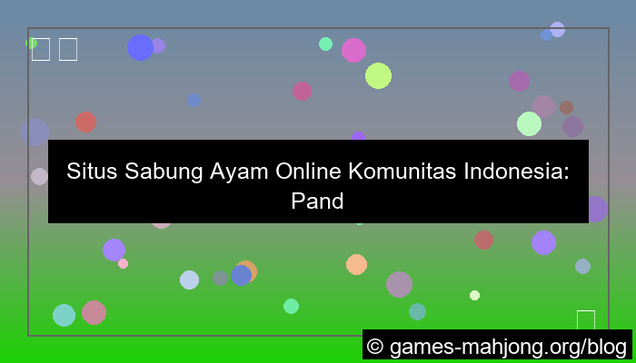 visual situs sabung ayam komunitas indonesia