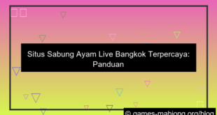 grafik situs sabung ayam live bangkok