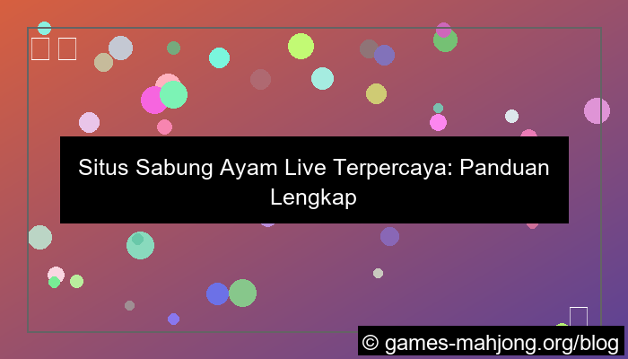 gambar situs sabung ayam live terpercaya