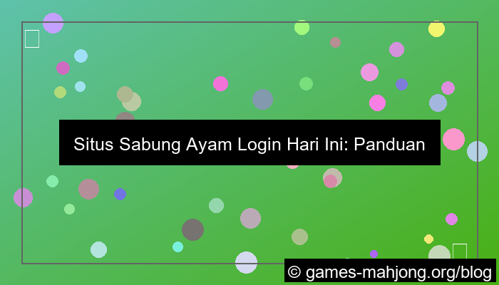 grafik situs sabung ayam login hari ini