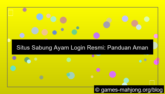 grafik situs sabung ayam login resmi