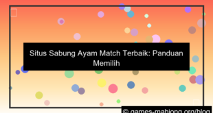 desain situs sabung ayam match terbaik
