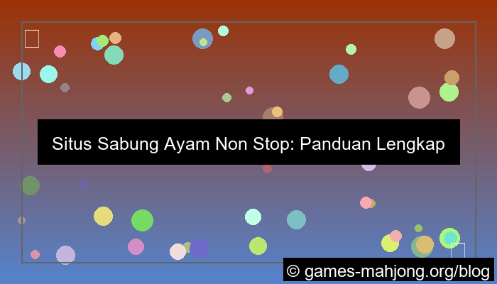 situs sabung ayam non stop