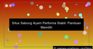 situs sabung ayam performa stabil