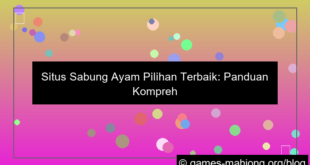 situs sabung ayam pilihan terbaik