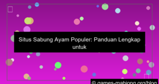 situs sabung ayam populer