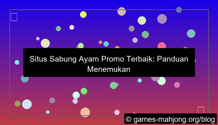 situs sabung ayam promo
