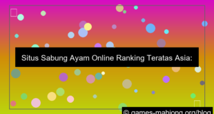 situs sabung ayam ranking teratas asia