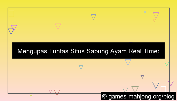 visual situs sabung ayam real time
