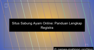 situs sabung ayam registrasi akun