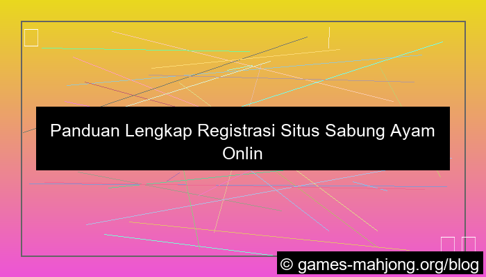 situs sabung ayam registrasi